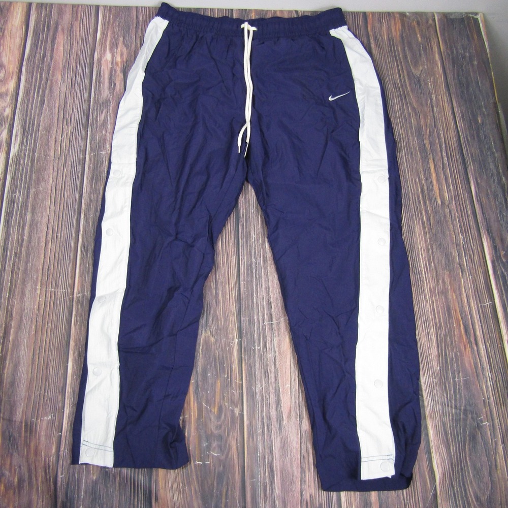Nike Pants Mens 2XL Purple Pullaway Tearaway Basketball Nike Warm Up Track